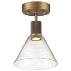 Plafonnier semi encastré Laiton brossé antique Access Lighting 63146LEDDLP-ABB-SDG 9W