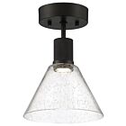 Plafonnier semi encastré Noir Mat Access Lighting 63146LEDDLP-MBL-SDG 9W