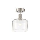 Plafonnier semi-encastré LED Access Lighting Port Nine 63147LEDD-BS-CLR 9W acier brossé