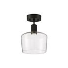 Plafonnier semi-encastré LED Access Lighting Port Nine 63147LEDD-MBL-CLR 9W noir mat