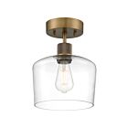 Plafonnier semi encastré LED Access Lighting Port Nine Chardonnay 63147LEDDLP-ABB-CLR  9W Laiton antique brossé