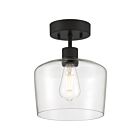 Plafonnier semi encastré LED Access Lighting Port Nine Chardonnay 63147LEDDLP-MBL-CLR  9W Noir mat