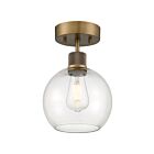 Plafonnier semi encastré LED Access Lighting Port Nine Burgundy 63148LEDDLP-ABB-CLR  9W Laiton antique brossé