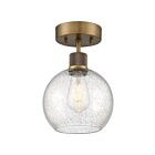 Plafonnier semi encastré LED Access Lighting Port Nine Burgundy 63148LEDDLP-ABB-SDG  9W Laiton antique brossé