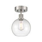Plafonnier semi encastré LED Access Lighting Port Nine Burgundy 63148LEDDLP-BS-CLR  9W Acier brossé