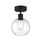 Plafonnier semi encastré LED Access Lighting Port Nine Burgundy 63148LEDDLP-MBL-CLR  9W Noir mat