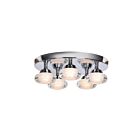 Plafonnier LED à lumières groupées Access Lighting Optix 63979LEDD-CH-ACR 25W 5 Lumières chrome