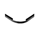 American Lighting 12VAC-H3-CHANSH-ANGL Bouclier d'angle en aluminium noir