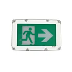 Arani EX-RM4-1W-AC-WR-V1 Blanc Enseigne de sortie personnage qui court