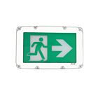 Arani EX-RM4-1W-BA-WR-V1 Blanc Enseigne de sortie personnage qui court