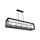 Luminaire pour îlot Artcraft Vineyard AC10065BC 100W 5-lumières noir et chrome
