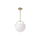 Suspendu Artcraft Single AC10080PB 100W 1-lumière laiton poli