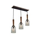 Luminaire pour îlot Artcraft Legno Rustico AC10143BB 60W 3-lumières laiton bruni
