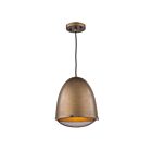 Suspendu Artcraft Retro Loft AC10311 1 Lumière Bronze et feuille d'or