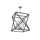 Lustre Artcraft Elements AC11042 60W 8-lumières nickel poli noir
