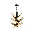 Lustre Artcraft Olympia AC11157 60W 6-lumières noir et laiton satiné