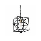 Suspendu Artcraft Roxton AC11201 noir mat et laiton