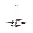 Lustre Artcraft Modern Renaissance AC11396 100W 6-lumières laiton et noir