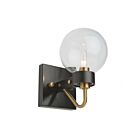 Applique murale Artcraft Chelton AC11421CL 4.8W noir mat et laiton