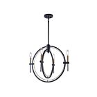 Lustre Artcraft Anglesey AC11454 4 Lumières Noir mat et moisson, laiton