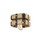Plafonnier Artcraft Barnyard AC11491 100W 1 lumière, fini miel