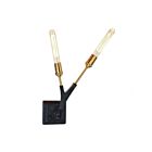 Applique murale Artcraft Filiali AC11532 100W 2-lumières noir et laiton 