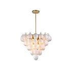 Artcraft AC11994WH Globo 520W 13-Lights Laiton brossé LED Lustre