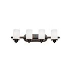 Luminaire de vanité Artcraft Parkdale AC1304WH 100W 4-lumières bronze huilé