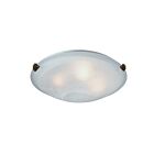 Plafonnier Artcraft Clip Flush AC2351SPBU 60W 2 lumières Brunito