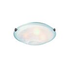 Plafonnier Artcraft Clip Flush AC2352SPBN 60W nickel brossé