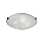 Plafonnier Artcraft Clip Flush AC2352SPBU 60W 3 lumières Brunito