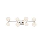 Luminaire de vanité Artcraft Hadleigh AC6618 32W 8-Lumières Nickel brossé
