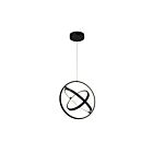 Suspendu Artcraft Sienna AC6691BK 30W Noir semi-brillant