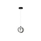 Suspendu Artcraft Rose AC6734BK 30W 4-Lumières Noir