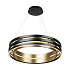 Artcraft Toledo AC6750BB 42W Noir et laiton brossé Lustre LED à cordon