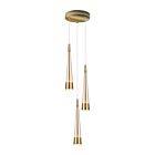Artcraft Sunnyvale AC6823BR 24W Laiton brossé Lustre LED à cordon