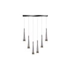 Artcraft AC6826SM 6-Light 252W Noir nacré Suspendu