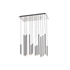 Luminaire pour îlot Artcraft Galiano AC7099SA 4W 14-lumières aluminium satiné