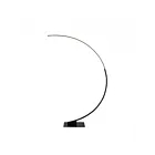 Lampadaire Artcraft Cortina AC7593BK 25W 1-lumière noir mat