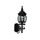 Applique murale d'extérieur Artcraft Classico AC8090BK noir mat et laiton
