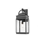 Applique murale d'extérieur Artcraft Fulton AC8240BK noir et laiton 