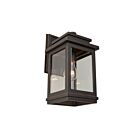 Applique murale d'extérieur Artcraft Freemont AC8390ORB noir et or vintage