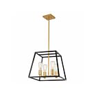 Lustre Artika CAR15-C 240W 4 lumières noir et or