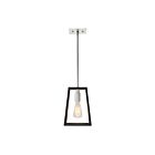 Suspendus à tige Artika CAR1L-SB 40W 1 lumière noir et argent