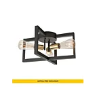 Plafonnier Holt Artika FM-HLT 120W 3-lumières noir et or