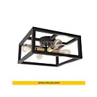 Plafonnier LED Princeton Artika FM-PCT 120W 4-lumières noir et or