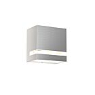 Luminaire mural LED d'intérieur/d'extérieur carré Valor Artika OUT-VS-SS 18W acier inoxydable
