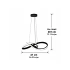 Artika PDT-MO5C-HD2BL Morgan 30W Noir Suspendu