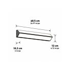 Artika VAN-PRC-HD2BL Preston 20W Noir mat Luminaire de vanité
