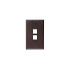 Leviton 41080-2BP Plaque murale Pb marron 2 ports